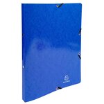 Classeur À Élastiques 2 Anneaux 15mm Iderama - A4 - Bleu Foncé - X 20 - Exacompta