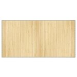 vidaXL Tapis rectangulaire naturel clair 100x200 cm bambou