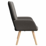 vidaXL fauteuil Gris foncé 62 x 67 x 95 5 cm Tissu Sherpa