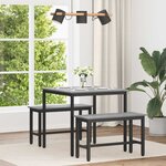 vidaXL Table de salle à manger / Table de repas MÉTAL