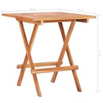 vidaXL Ensemble de bistro 3Pièces avec coussins rouge Bois de teck massif