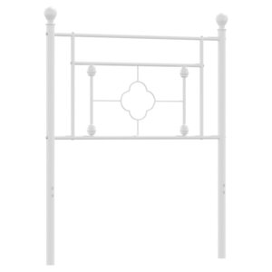 vidaXL Tête de lit métal blanc 75 cm