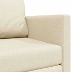 vidaXL Canapé-Lit Crème 124 x 71 x 78 cm tissu