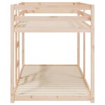 vidaXL Lit superposé sans matelas 90x200 cm bois de pin massif