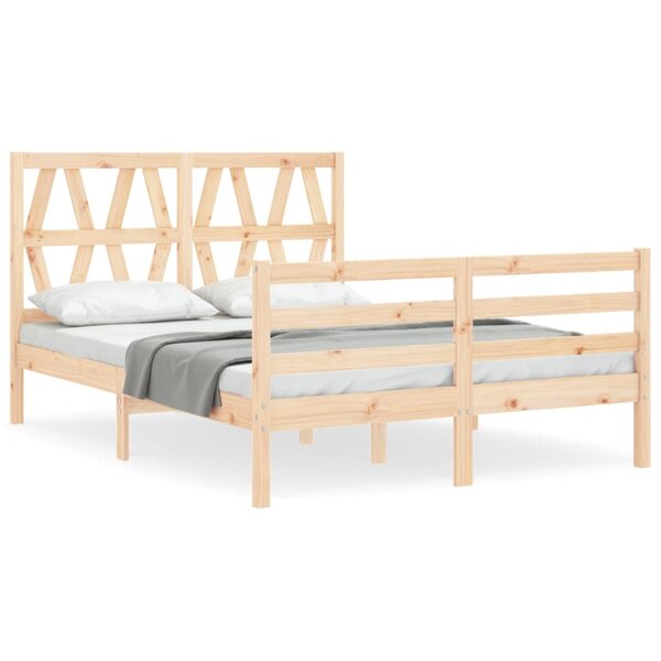 vidaXL Cadre de lit sans matelas bois massif