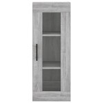 vidaXL Armoire murale sonoma gris 34 5x34x90 cm
