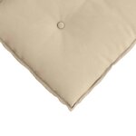 vidaXL Coussin de Dos Crème 140 x 50 cm Tissu en microfibre