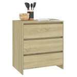 vidaXL Buffet Chêne sonoma 70x41x75 cm Bois d'ingénierie