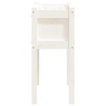 vidaXL Jardinières avec pieds blanc 70x31x70 cm bois de pin massif