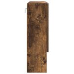 vidaXL Armoire Miroir Chêne fumé 59 x 17 x 55 cm Bois d'ingénierie