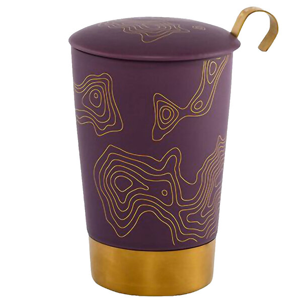 Tasse en porcelaine à double paroi avec infuseur - precious
