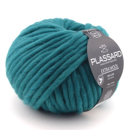 Grosse laine mèche Extra Wool 357 Vert 100  Laine