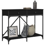 vidaXL Table console noir 100x39x78 5 cm bois d'ingénierie