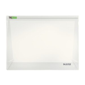 Sachet de 2 pochettes enveloppe à zip Traveller PVC 2/10e  format M Transparent LEITZ
