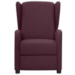 vidaXL Fauteuil inclinable électrique Violet Tissu