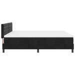 Lit Box Spring vidaXL avec Matelas Noir Super King Velours