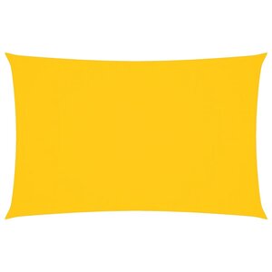 vidaXL Voile de parasol Tissu Oxford rectangulaire 5x8 m Jaune