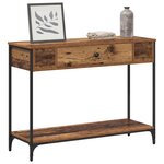 vidaXL Table console Bois ancien 100 x 34.5 x 75 cm Bois d'ingénierie