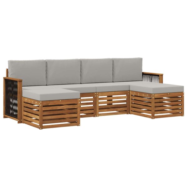 vidaXL Ensemble de canapés d'extérieur 5 pc