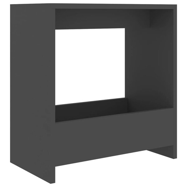 vidaXL Table d'appoint Gris 50x26x50 cm Aggloméré