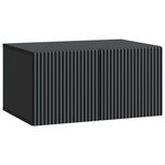 vidaXL Meuble TV mural 59 5 x 41 x 30 cm Noir Bois d'ingénierie