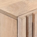 vidaXL Meuble TV blanc 105x34x46 cm bois massif de manguier