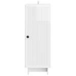 vidaXL Buffet Blanc brillant 33 x 34 5 x 90 cm Bois d'ingénierie
