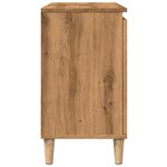 vidaXL Armoire lavabo chêne artisanal 65x33x60 cm bois d'ingénierie