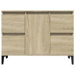 vidaXL Meuble d'évier chêne sonoma 80x33x60 cm bois d'ingénierie