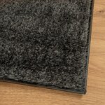 vidaXL Tapis ISTAN à poils longs aspect brillant anthracite 240x340 cm