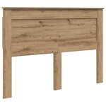 vidaXL Tête de lit avec tête de lit Blanc 140 cm Bois d'ingénierie