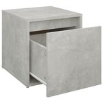 VidaXL Tiroir boîte Gris béton 40 5x40x40 cm Bois d'ingénierie