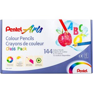 Boite de 144 Crayons de couleur  Pentel Arts PENTEL