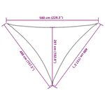 vidaXL Voile d'ombrage 160 g/m² Taupe 4x4x5 8 m PEHD