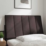 vidaXL Coussin de tête de lit marron foncé 90 cm tissu