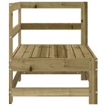 vidaXL Canapé d'angle de jardin bois de pin imprégné