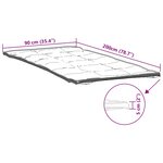 vidaXL Protège-matelas blanc 90x200 cm