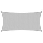 vidaXL Voile d'ombrage gris clair 4 5x2 5 m 100  polyester oxford