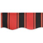 vidaXL Auvent Rétractable Orange et marron 350 x 250 cm