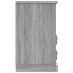 vidaXL Table de chevet sonoma gris 43x36x60 cm