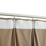 Vidaxl rideaux occultants avec crochets 2 pièces velours beige 140x175 cm
