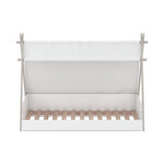 Lit enfant - DEMEYERE - Modèle Totem - Blanc et Beige - Dimensions : 70 x 140 cm