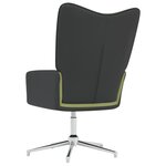 vidaXL Chaise de relaxation Vert clair Velours et PVC