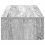 vidaXL Étagère murale avec tiroirs sonoma gris bois d'ingénierie