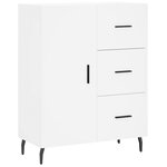 vidaXL Buffet blanc 69 5x34x90 cm bois d'ingénierie