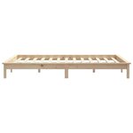 vidaXL Cadre de lit sans matelas bois massif