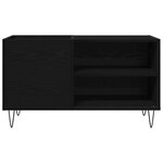Meuble d'enregistrement vidaXL Chêne noir 84 5x38x48 cm Bois d'ingénierie