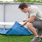 Bestway tapis de sol pour piscine flowclear 488x488 cm