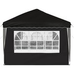 vidaXL Tente de fête pop-up 575 x 289 x 245 cm Noir