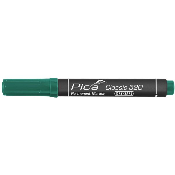 Pica marqueur permanent dry-safe classic 1- 4 mm rond vert